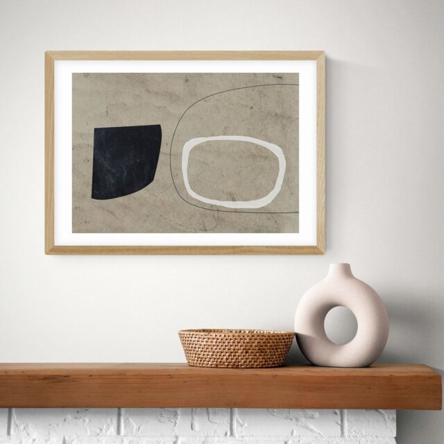 East End Prints Comfort Oak Frame Art Print - A2 - image 1