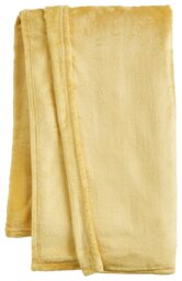 Argos Home Super Soft Fleece Throw - 125x150cm - Mustard - thumbnail 2