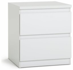 Argos Home Jenson 2 Drawer Bedside Table - White Gloss - thumbnail 2