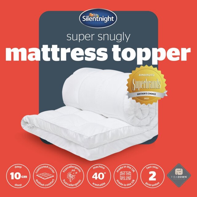 Silentnight Super Snuggly 10cm Mattress Topper -Single - image 1