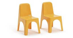 Bica Kids Set of 2 Yellow Plastic Chairs