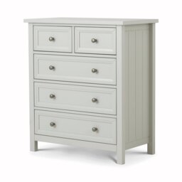 Julian Bowen Maine 5 Drawer Chest - Dove Grey - thumbnail 2