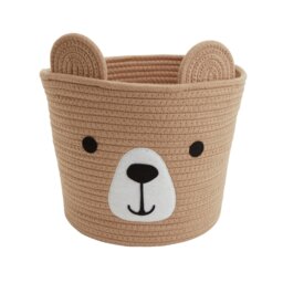 Argos Home Rope Bear Kids Storage Basket - Brown - thumbnail 2