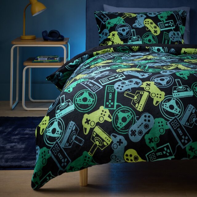 Argos Home Gamer Fleece Kids Bedding Set - Single - image 1