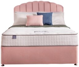 Silentnight Middleton Kingsize Memory Divan Bed - Pink - thumbnail 2
