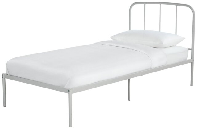 Argos Home Freja Single Metal Bed Frame - Silver - image 1