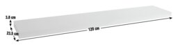 Argos Home Jak 120cm Floating Shelf - Grey Gloss - thumbnail 2