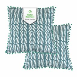 Streetwize Garden Teal Fern Garden Chair Cushion - Pack of 2 - thumbnail 1