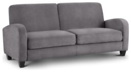 Julian Bowen Vivo Fabric 2 Seater Sofa - Grey - thumbnail 1
