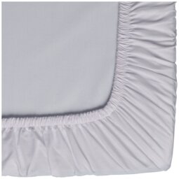Habitat Cotton Rich 180TC Plain White Fitted Sheet-Superking - thumbnail 2