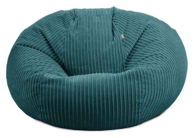 rucomfy Fabric Jumbo Cord Goliath Beanbag - Teal - image 1