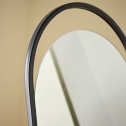 Habitat Black Metal Freestanding Frameless Mirror - 144x45cm - thumbnail 2