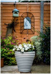 Strata 43cm Moroccan Planters Stone - Set of 2 - thumbnail 2