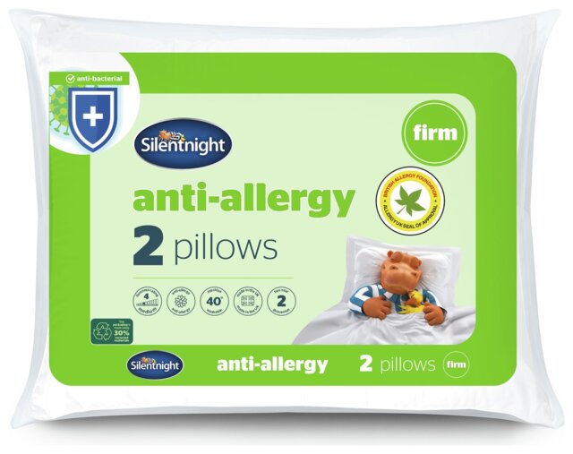 Silentnight Anti-Allergy Side Sleeper Firm Pillow - 2 Pack - image 1