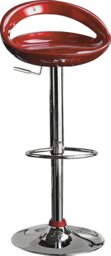 Argos Home Ottawa Gas Lift Bar Stool - Red - thumbnail 1