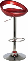 Argos Home Ottawa Gas Lift Bar Stool - Red - thumbnail 2