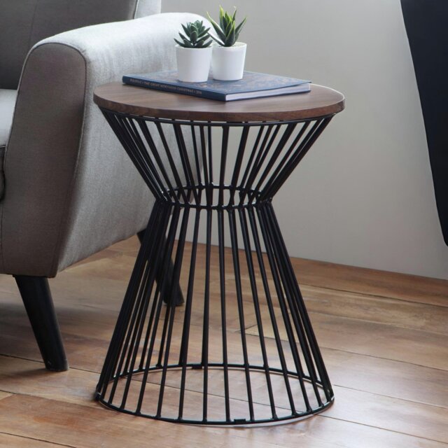 Julian Bowen Jersey Round Side Table - Walnut - image 1