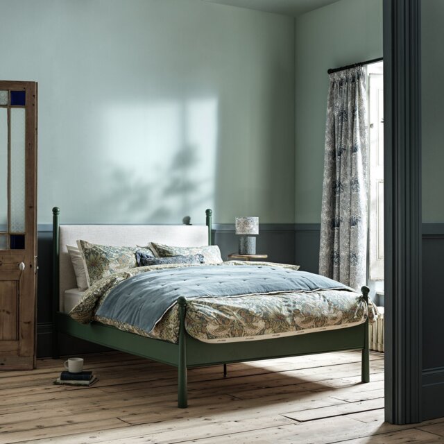 Habitat x Morris & Co. Double Bed Frame - Green - image 1