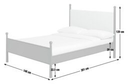 Habitat x Morris & Co. Double Bed Frame - Green - thumbnail 2