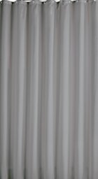 Argos Home Plain Shower Curtain - Flint Grey - thumbnail 2