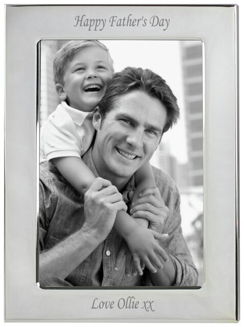 Personalised Message Silver Plated Photo Frame - image 1