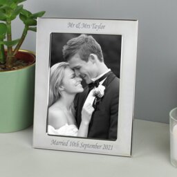 Personalised Message Silver Plated Photo Frame - thumbnail 2