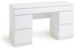 Argos Home Jenson 5 Drawer Dressing Table Desk - White Gloss - thumbnail 2