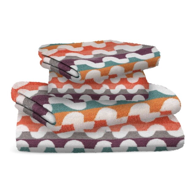 Habitat Brights Geo Tufted 4 Piece Towel Bale - Multicolour - image 1