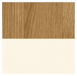 Argos Home Kent 3 Drawer Bedside Table - Cream & Oak - thumbnail 2