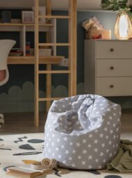 Habitat Kids Grey Stars Bean Bag - thumbnail 2