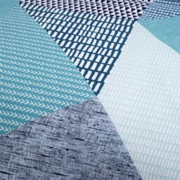 Catherine Lansfield Geometric Shapes Teal Bedding Set-Double - thumbnail 2