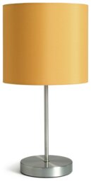 Argos Home Satin Stick Table Lamp - Mustard - thumbnail 2