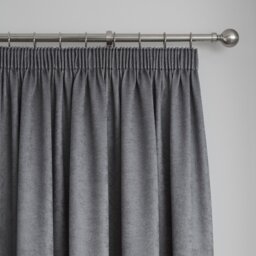 Fusion Galaxy Thermal Pencil Pleat Curtains - Charcoal - 229x183cm - thumbnail 2