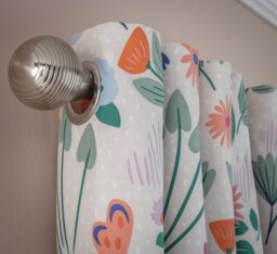 Habitat Kids Floral Blackout Eyelet Curtains - 168X137cm