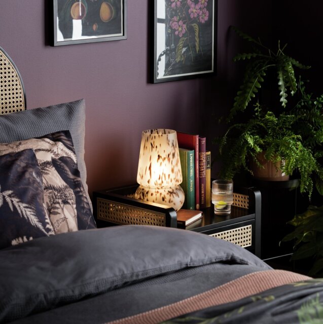Habitat Rahnn Confetti Glass Table Lamp - Brown - image 1