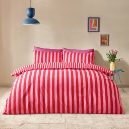 Sassy B Stripe Tease Red Bedding Set - Double - thumbnail 1