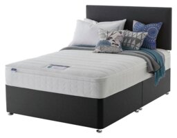 Silentnight Travis Small Double Memory Divan Bed - Charcoal