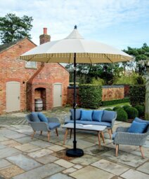 Norfolk Leisure Carrousel 2.5m Garden Parasol - Cream - thumbnail 1