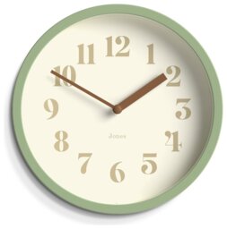 Jones Clocks Modern Analogue Wall Clock - Green - thumbnail 1