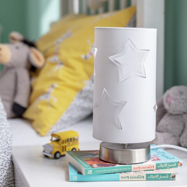 Argos Home Star Cut Out Table Lamp - Grey - image 1