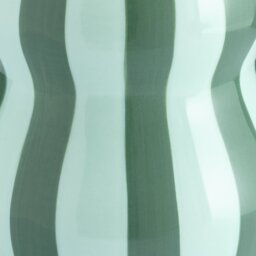 Habitat Stripe Ceramic Green Vase - thumbnail 2