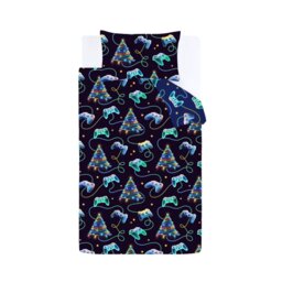 Catherine Lansfield Christmas Gamer Kids Bedding Set-Double - thumbnail 2