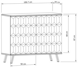 Frank Olsen Elevate 2 Door Sideboard - White - thumbnail 2