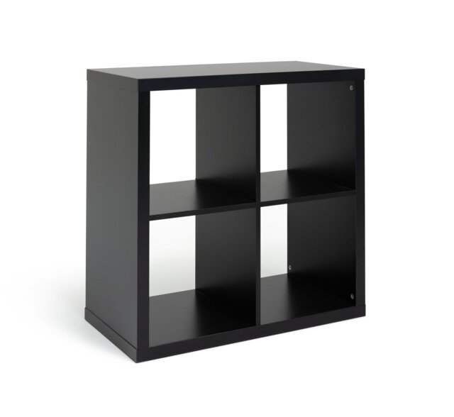Habitat Squares Plus 4 Cube Storage Unit - Black - image 1