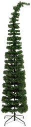 Argos Home 6ft Curved Top Slim Christmas Tree - thumbnail 2