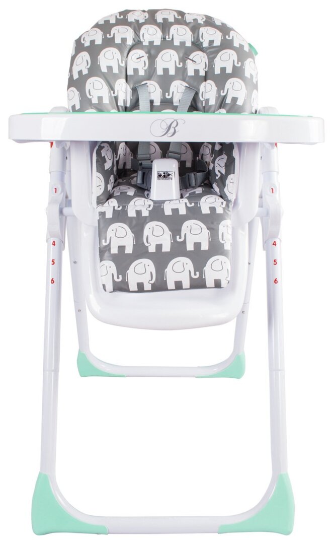 My Babiie MBHC8 Premium Highchair Grey Elephant by Argos - Main Image