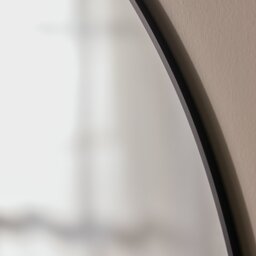 Habitat Overmantle Black Aluminium Arch Wall Mirror - 100x75cm - thumbnail 2