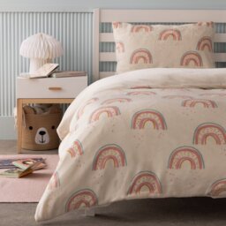 Argos Home Rainbow Fleece Kids Bedding Set - Toddler - thumbnail 1
