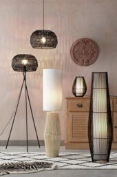 Habitat Global Black Rope Easy Fit Lampshade - 40cm - thumbnail 1