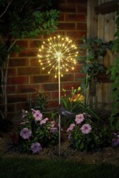 Argos Home Warm White Starburst Solar Stake Light - thumbnail 1